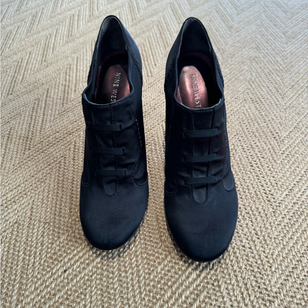 Nine West satin booties